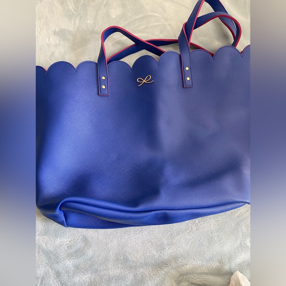 Bath & Body Works Blue and Pink Scallop Tote